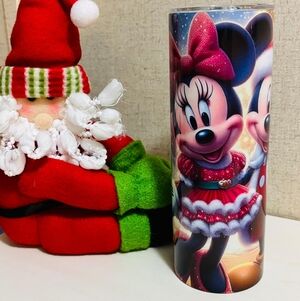 Disney Festive Minnie and Mickey Holiday Tumbler 20oz